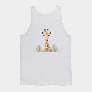 Jungle Animals Giraffe Nursery Art Tank Top